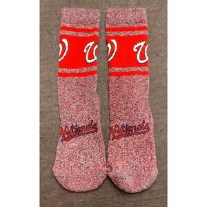 MLB Washington Nationals Crew Socks‎ Calf Height Red White Size 6-12
